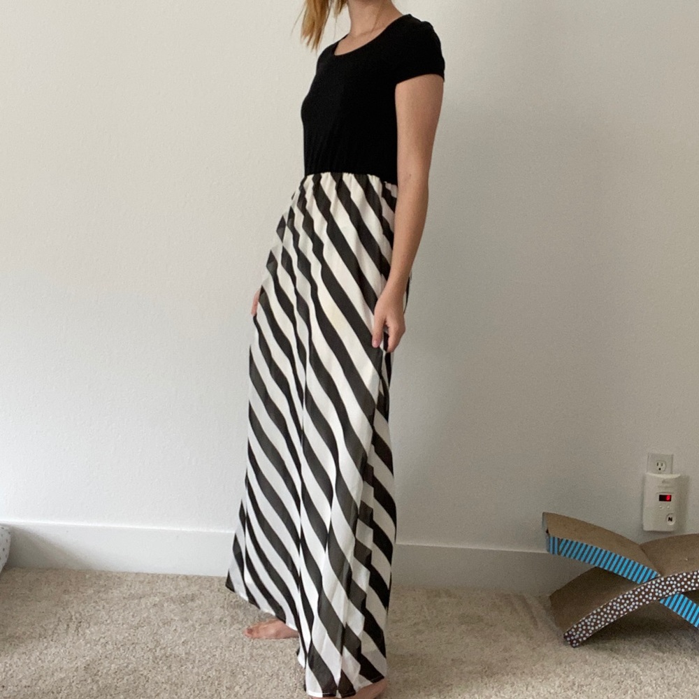 Black and White Formal Dress